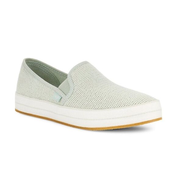 UGG Women's Light Green Slip-On Flats - Picture 1 of 9
